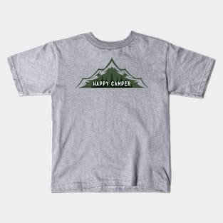 Happy Camper - Mountains and Forest Kids T-Shirt